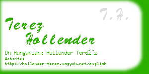 terez hollender business card